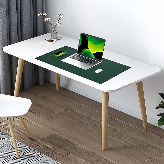 AFIING Dual-Sided Desk Pad, Natural Cork & PU Leather Large Mouse mats - Image 7