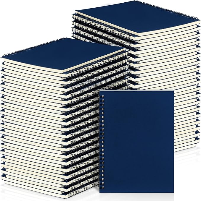 Yahenda 54 Pcs Spiral Notebook Bulk A5 Journal Lined 8.3'' x 5.5'' Writing by Yahenda