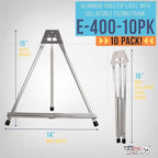 U.S. Art Supply 15" High Aluminum Tabletop Display Easel - Image 2