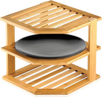 RoyalHouse Bamboo 3-Tier Corner Shelf Organizer by RoyalHouse
