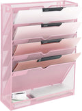 EASEPRES 6 Tier Mesh Hanging Wall File Organizer, Desk Vertical Mail Paper by EASEPRES