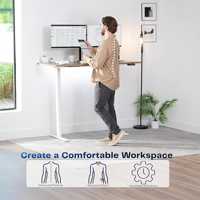 VIVO Electric 60 x 30 in Standing Desk, Memory Height Adjustment, 1B Series - Image 4