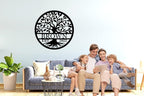 Personalized Tree of Life Metal Sign, Personalized Last Name Signs, Custom Name - Image 2
