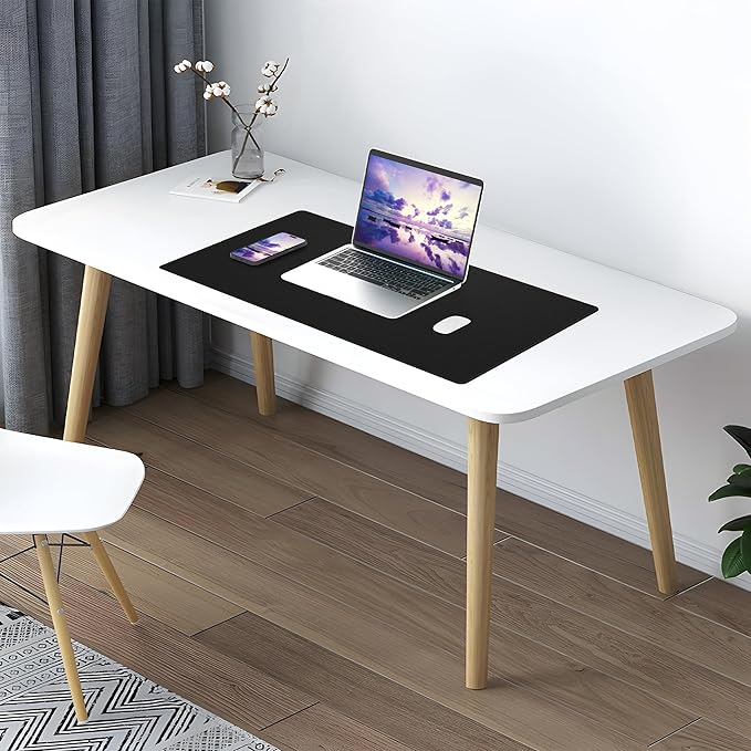 AFIING Leather Desk Pad Protector, Office Desk Mat, Large Mouse Pad, Desk mat - Image 7