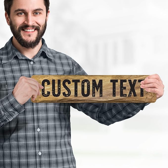 Custom Sign, Custom Street Sign, 11 Font Colors, 13 Font Styles, 4 Hole Options - Image 2