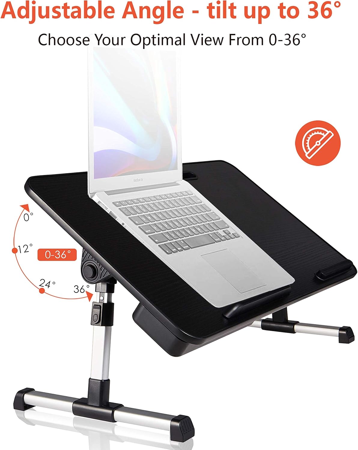 Lap Desk for Laptop,BUILDEC Adjustable Laptop Stand for Desk with Storage Dra...