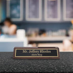 Business Wood Name Plate for Desk | Custom Desk Name Plate Personalized Gift - Image 6
