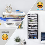Solinxe 10-Tier Wall File Organizer, Mesh Mail Organizer Wall Mounted Paper - Image 3