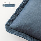 Foindtower Set of 2 Decorative Linen Fringe Lumbar Throw Pillow Covers - Image 3