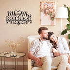 Personalized Anniversary Wedding Gift Custom Last Name Metal Sign Family Name - Image 2