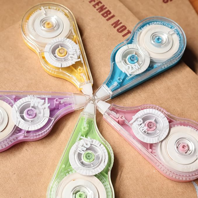 Tramboo 5 Pcs 39.4 Ft Colorful Correction Tape, Teacher Supplies, Office and - Image 7