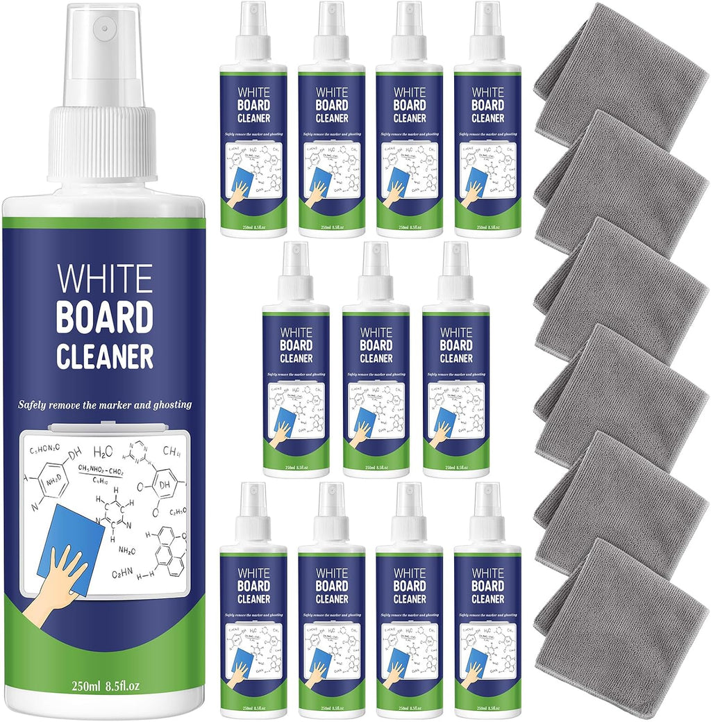 Dansib 12 Pack Whiteboard Cleaner Spray 8.5oz Dry Erase Board Cleaner