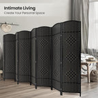 8 Panel Room Divider, 6Ft Folding Privacy Screen, Tall - Image 4