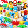 URSKYTOUS 36Pcs Animal Erasers Kids Desk Pets Pencil Erasers 3D Puzzle Bulk by URSKYTOUS