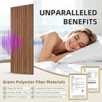 TO-TH Wood-Look Acoustic Wall Panels, 10 Pack 47.2” x 23.6” Sound Panels - Image 3
