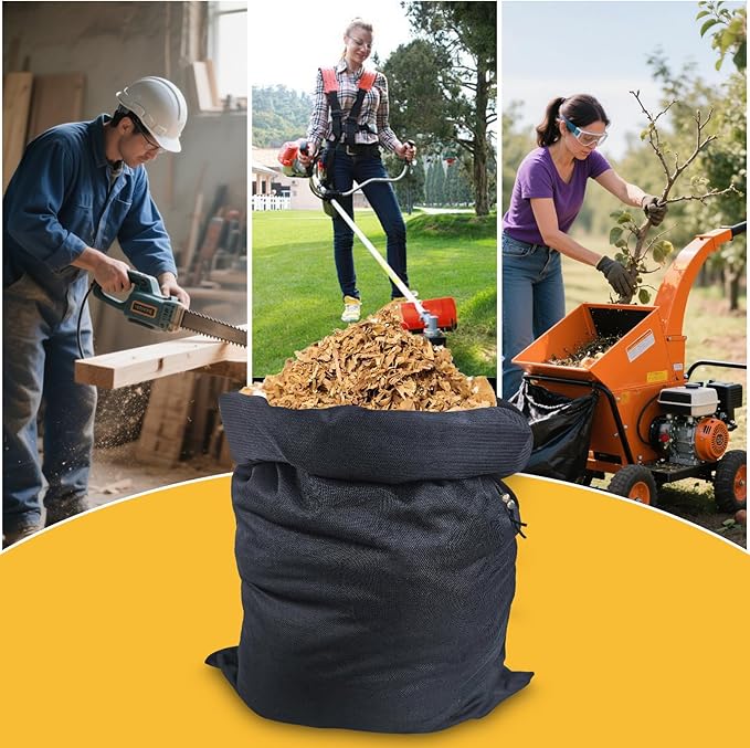 Wood Chipper Bag Collection for Craftsman Electric Shredder Mulcher, Universal - Image 6