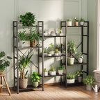 SUPERJARE Triple 4 Tier Bookshelf, Bookcase - Image 4
