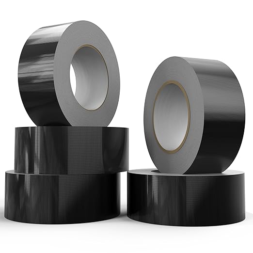 SWRT 9 Mil 5-Pack Black Heavy Duty Duct Tape Strong Adhesive, 2 in x 30 YD Duct by SWRT