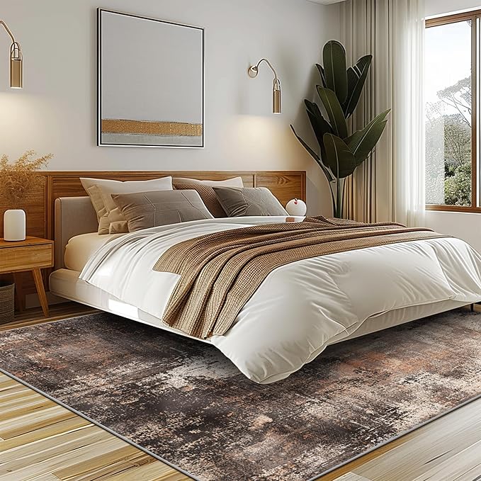 GENIMO Washable Area Rugs for Living Room, 10x12 Vintage Non Slip Rugs - Image 3