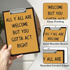 APIILVPQ Retro Clipboard，Welcome Clipboards - Image 4