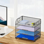 Marbrasse 4 Tier Paper Organizer Letter Tray - Image 6