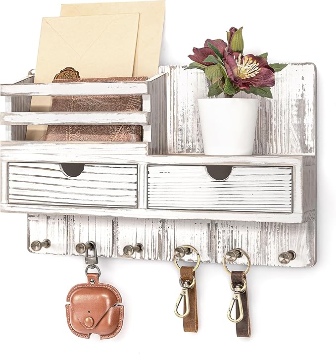 Rebee Vision Farmhouse Key Holder Wall Mount by REBEEVISION