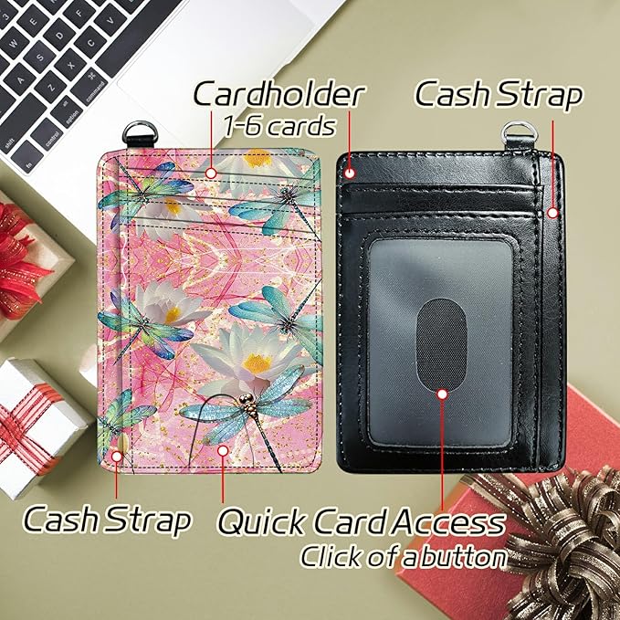 BWEGRHE Small Travel Wallets, RFID Blocking PU Leather Credit Card Holder - Image 5