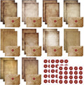 TaoBary 160 Pcs Stationery Paper Set 50 Double Sided Stationery Papers by TaoBary