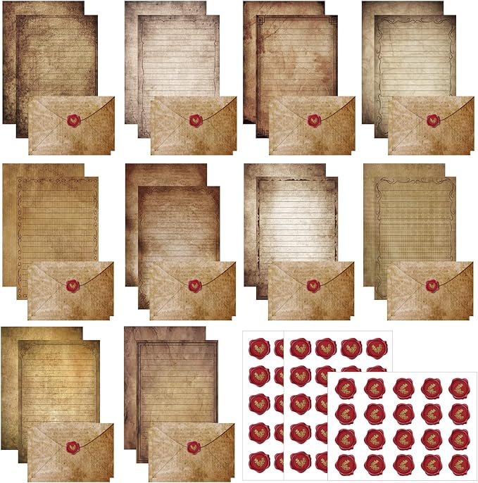 TaoBary 160 Pcs Stationery Paper Set 50 Double Sided Stationery Papers by TaoBary