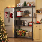 M MZG 1400 lbs 4 Tier Storage Rack Metal Wire Shelving Unit, Storage Standing - Image 2