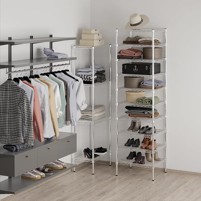 Regal Altair 21" Deep x 24" Wide x 86" Height Wire Shelving Kit | 10-Tier | NSF - Image 4