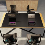 CENNBIE HUGE200 78.8" x 47" Black Leather Desk Mat - Image 5