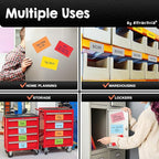 Attractivia Dry Erase Magnetic Labels 5.6 x 3.7 in, Solid Colors, Large Dry - Image 4