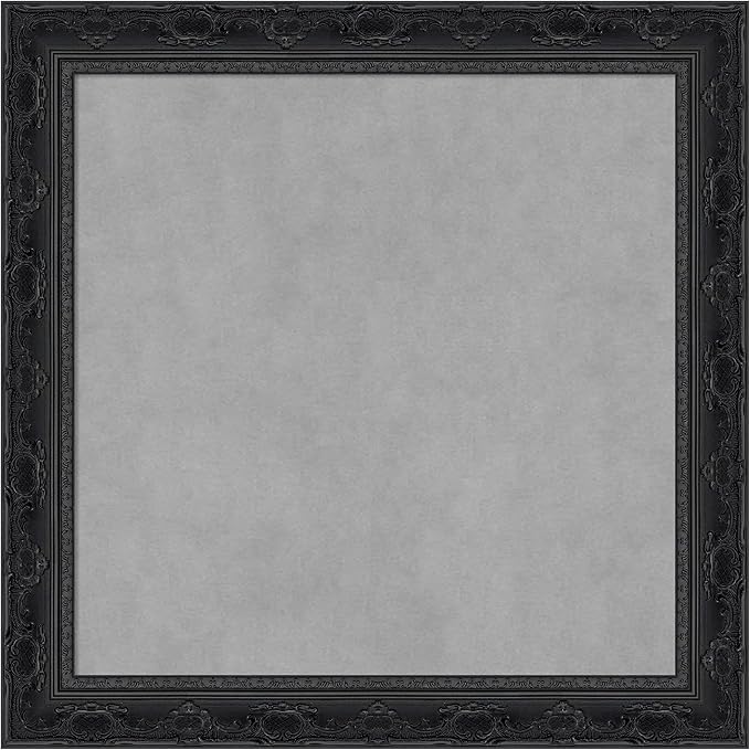 Amanti Art Black Framed Magnetic Board 24x24 Medium Vision Board by AmantiArt