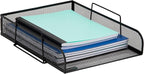Mind Reader Stackable Paper Tray, Desktop Organizer, File Storage, Metal Mesh - Image 5
