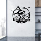Personalized Metal Airplane Wall Art, Airplane Name Sign, Customized Pilot Name - Image 8