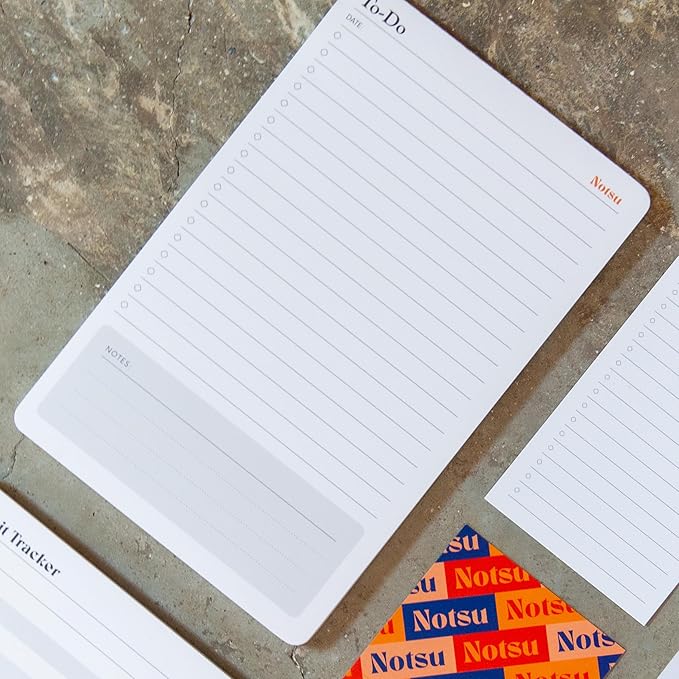 Notsu To Do List Notepad 2pk | Premium Thick Paper 120g | Daily Desk To Do List - Image 2