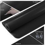Mydours Large Desk Mat 51.2" x 23.6", PU Leather Surface - Image 4