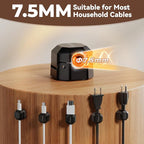 8 Pack Rotatable Cable Clips, Spring Cord Organizer Desk Cable Management Cord - Image 3