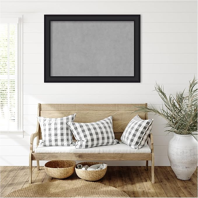 Amanti Art Black Framed Magnetic Board 29x41 Large Vision Board - Image 6