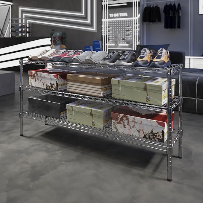 Regal Altair 14" Deep x 54" Wide x 27" Height Wire Shelving Kit | 3-Tier | NSF - Image 2