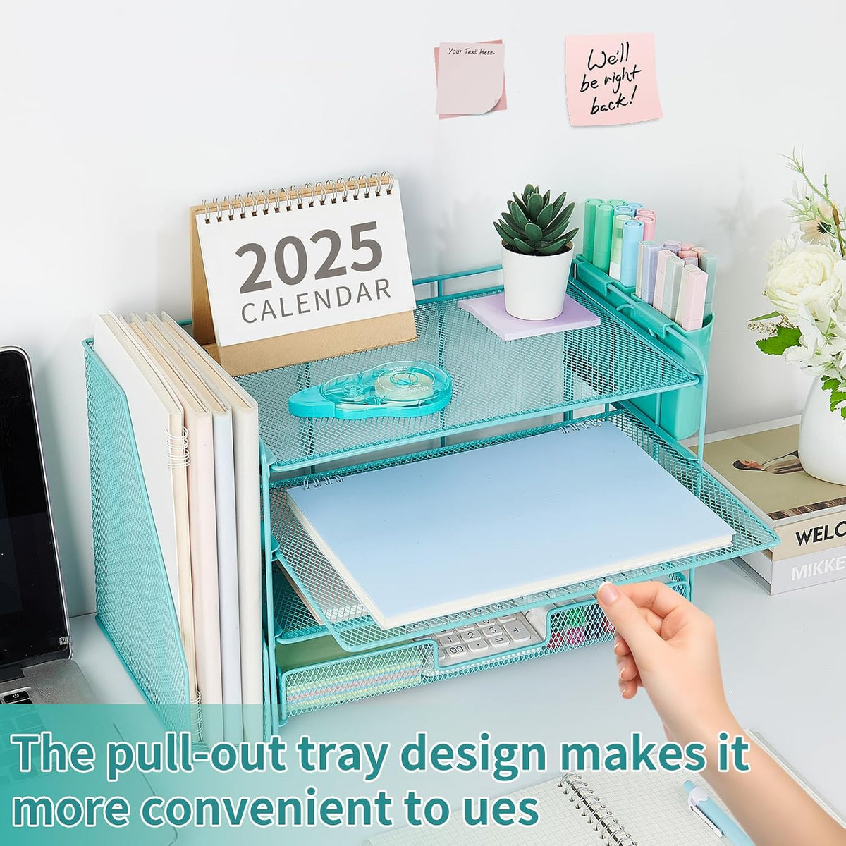 opnice desk organizer, 4-tier desktop file organizer with, package contents