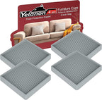 Yelanon Furniture Coasters, Rubber Furniture Feet, Anti Slide Floor Protector by Yelanon