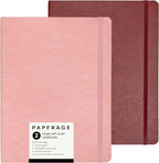 PAPERAGE 2-Pack Softcover Lined Journal Notebook, 176 Pages, Large B5 College by PAPERAGE