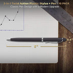 DISCOUNT PROMOS Twist Action Plastic Stylus Pens, Bulk Pack - Image 5