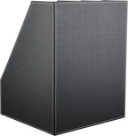 KINGFOM Desktop Wooden Leatherette Magazine File Holder-Organizer-3 Compartment - Image 6
