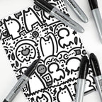 Dabo&Shobo Permanent Markers Jumbo Size, Bullet Tip, Large Black Permanent - Image 7