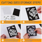 160 PCS Stamp and Die Storage Bag and Rubber Magnetic Sheets, Die Storage Set - Image 5