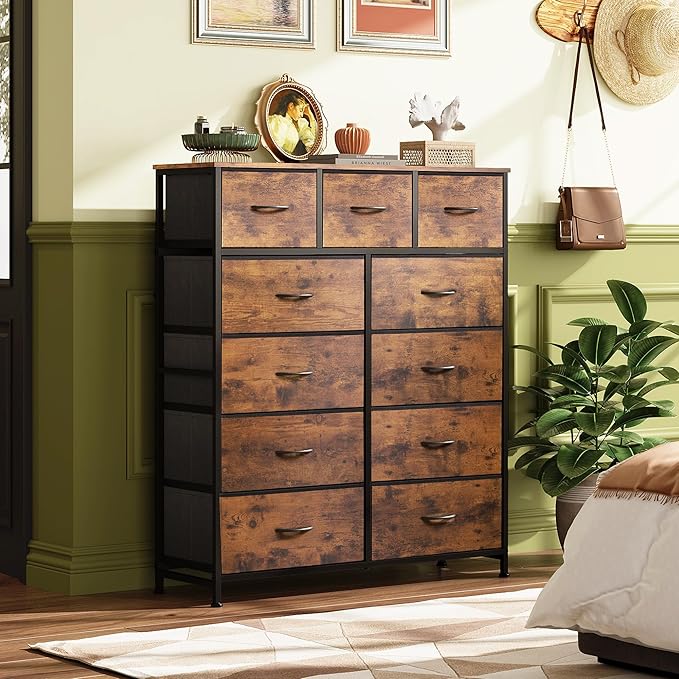 WLIVE Tall Dresser for Bedroom, Fabric Dressers Storage Tower, Dresser & Chest - Image 4