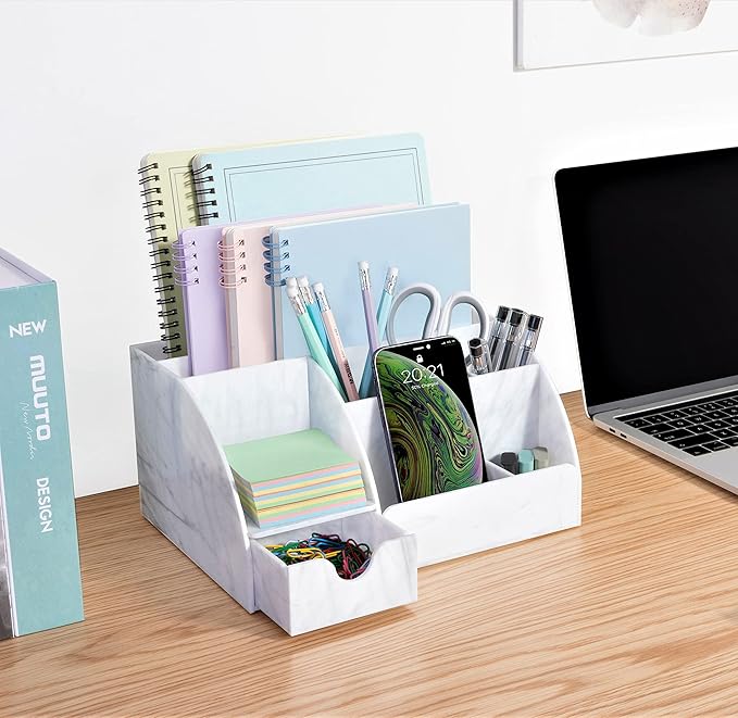 My Space Organizers Marble Desk Organizer - Image 5